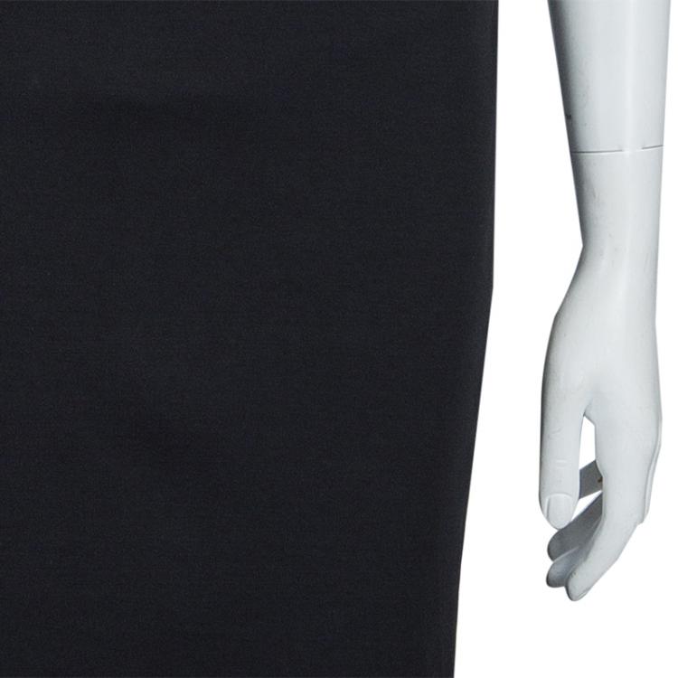 مملوكة مسبقًا McQ by Alexander McQueen Black Pencil Knit Skirt XL