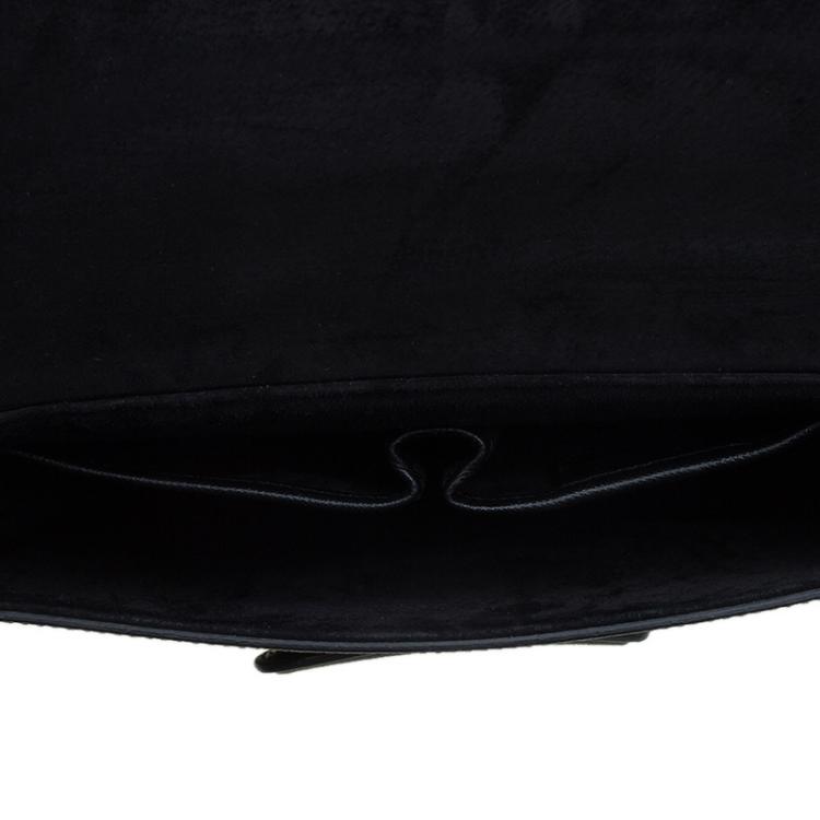 Pre Owned Alexander McQueen Black Leather Heroine Chain Shoulder Bag