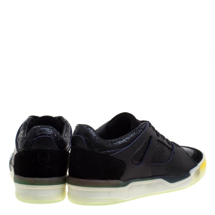 Pre Owned Alexander McQueen for Puma Black Leather Move Femme Lace Up Sneakers Size 37