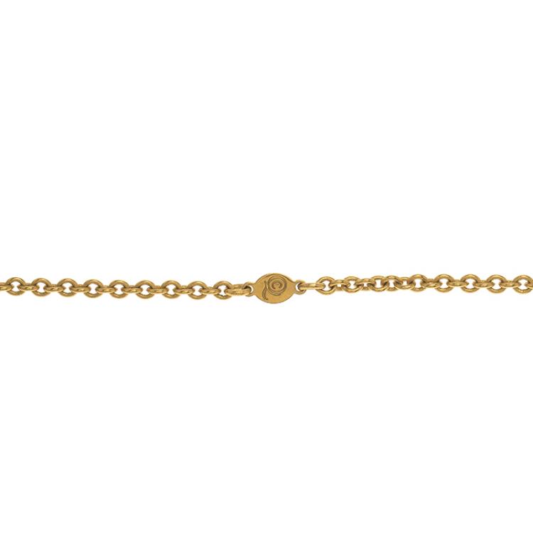 Pre Owned Alexander McQueen Honey Bee Skull Pendant Necklace