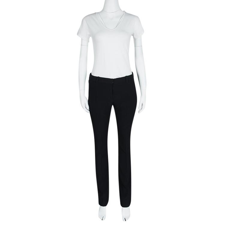 Pre Owned Alexander McQueen Black Tailored Trousers S