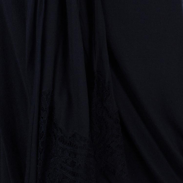 Pre Owned Alexander McQueen Black Scarf Top M