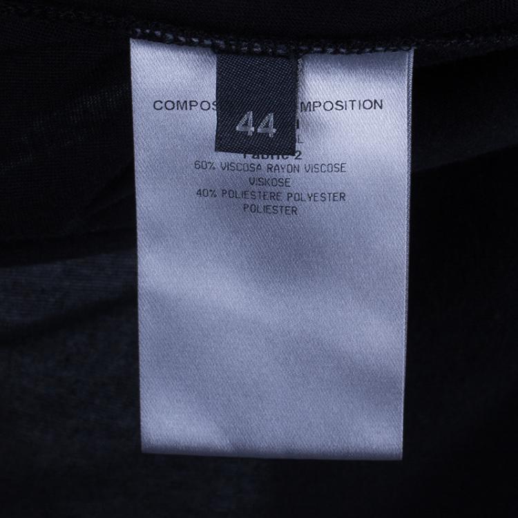 Pre Owned Alexander McQueen Black Scarf Top M