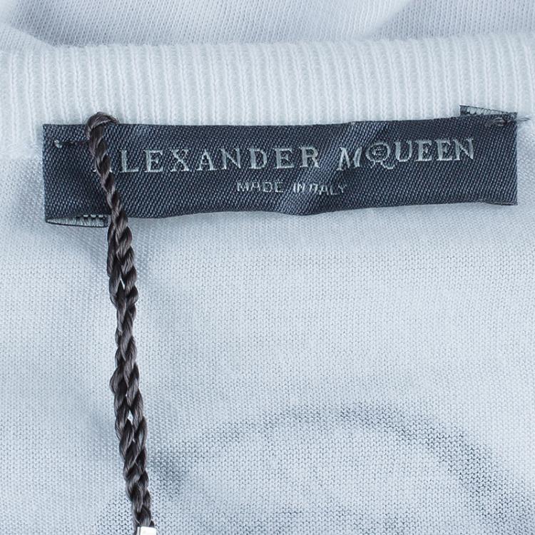 Pre Owned Alexander McQueen White Sleeveless Skull Top L