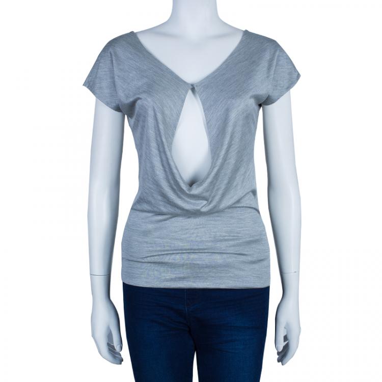 Pre Owned Alexander McQueen Grey Top M