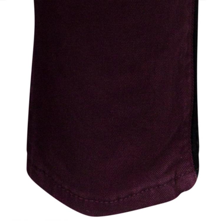 Pre Owned Alexander McQueen Burgundy Pants S