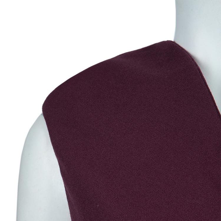 Pre Owned Alexander McQueen Burgundy A-Line Dress S