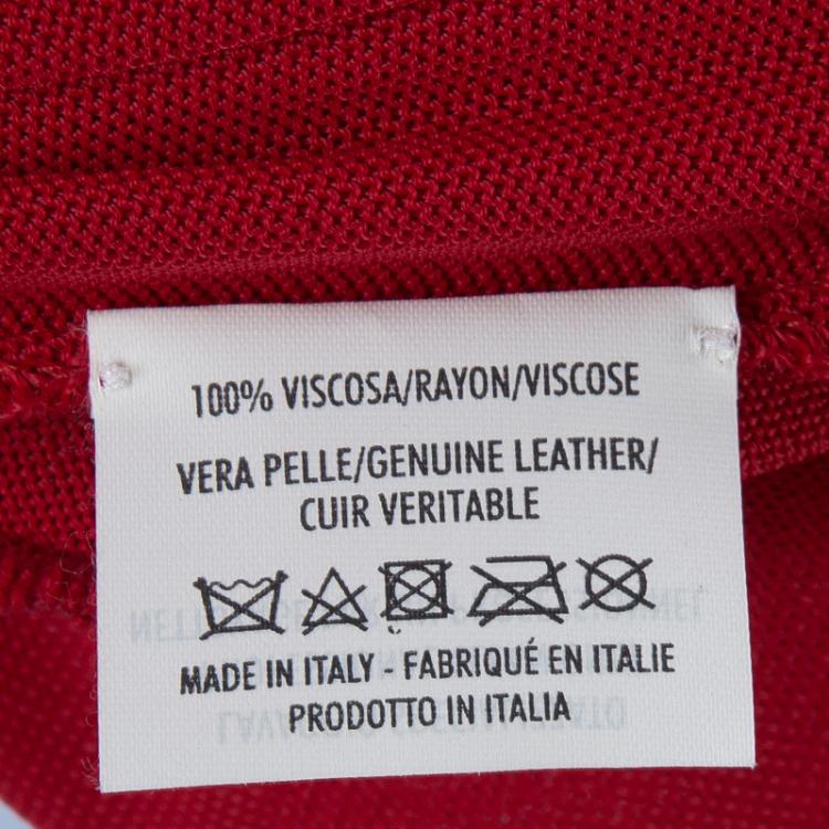 Pre Owned Alexander McQueen Red One Shoulder Buckle Detail Dress S