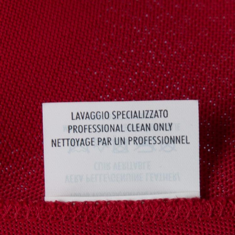 Pre Owned Alexander McQueen Red One Shoulder Buckle Detail Dress S