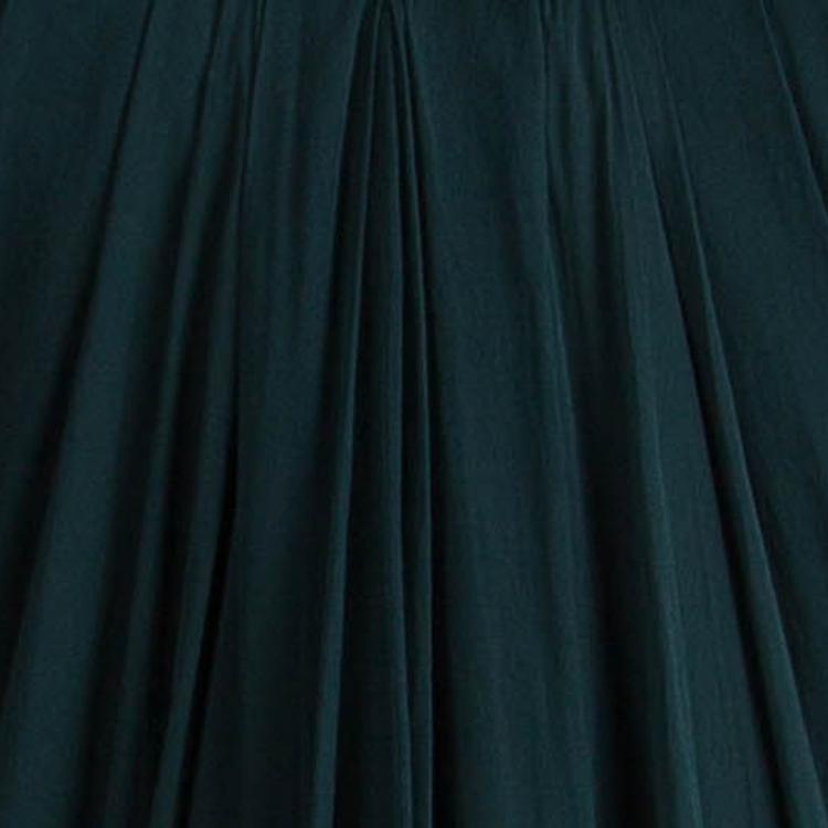 Pre Owned Alexander McQueen Green Draped Silk Strapless Gown M