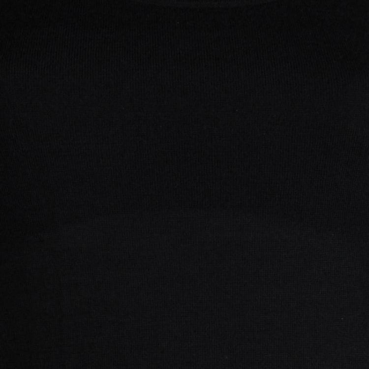 Pre Owned Alexander Mcqueen Black Cashmere Sleeveless Top S 