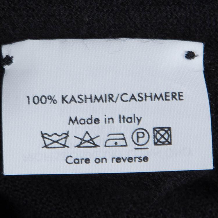 Pre Owned Alexander Mcqueen Black Cashmere Sleeveless Top S 