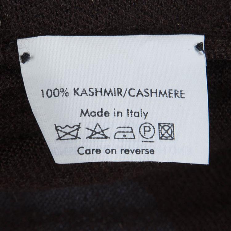 Pre Owned Alexander McQueen Brown Cashmere Bolero and Top Set S/M