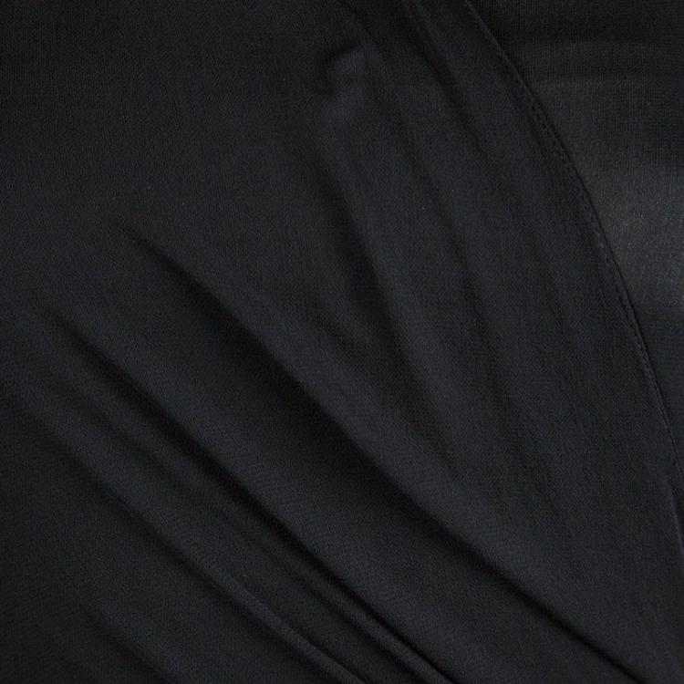 Pre Owned Alexander McQueen Black Faux Wrap Dress M 