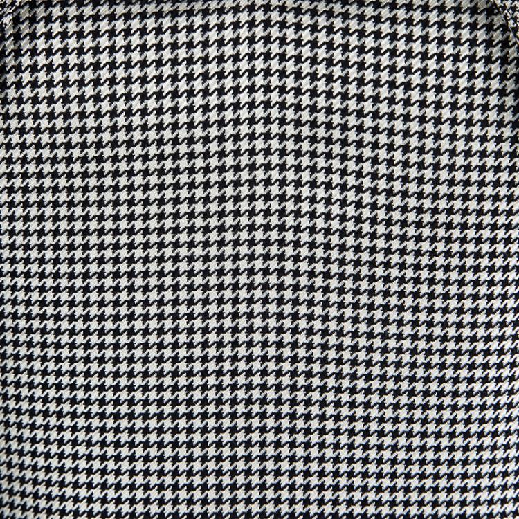 Pre Owned Alexander McQueen Monochrome Houndstooth Power Shoulder Dress M
