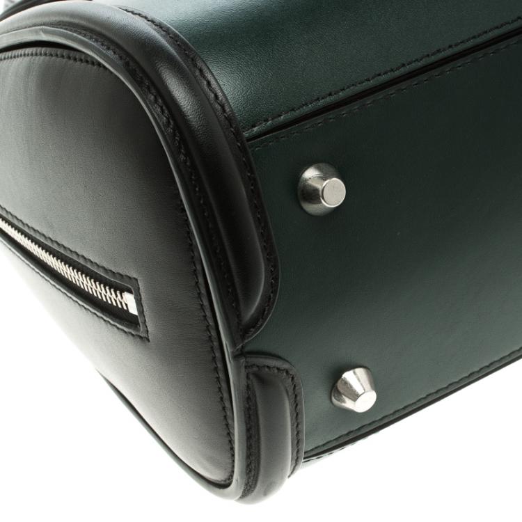 Pre Owned Alexander McQueen Tricolor Leather Small Heroine Satchel