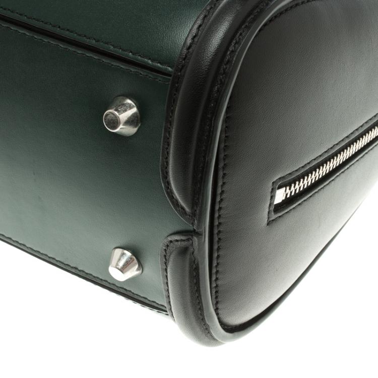 Pre Owned Alexander McQueen Tricolor Leather Small Heroine Satchel
