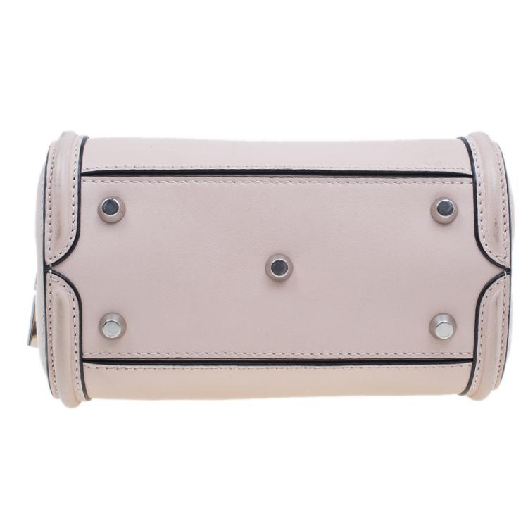 Pre Owned Alexander McQueen Beige Leather Mini Heroine Shoulder Bag