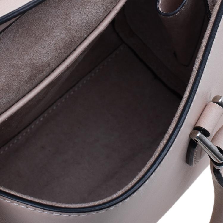 Pre Owned Alexander McQueen Beige Leather Mini Heroine Shoulder Bag