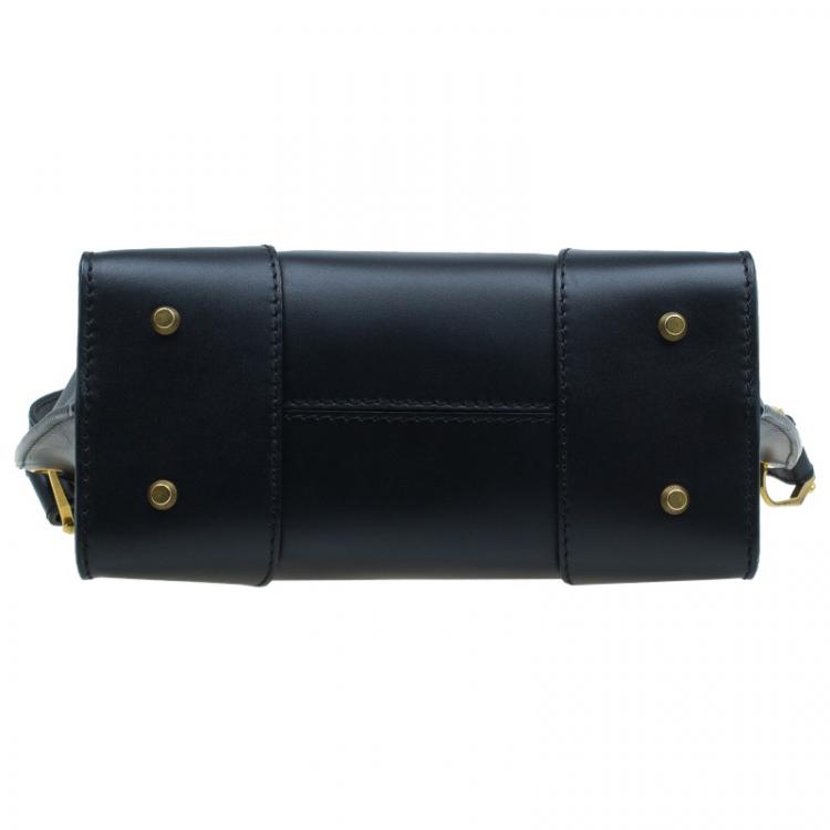 مملوكة مسبقًا Alexander McQueen Black Calf Leather Small Legend Tote