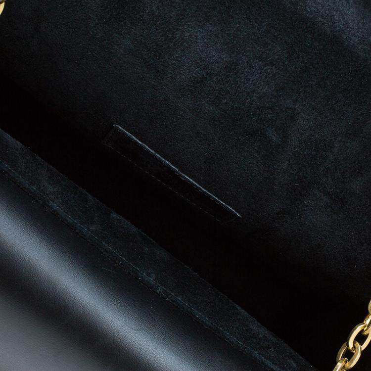 Pre Owned Alexander McQueen Black/White Python and Pony Hair Lucite Heroine Shoulder Bag