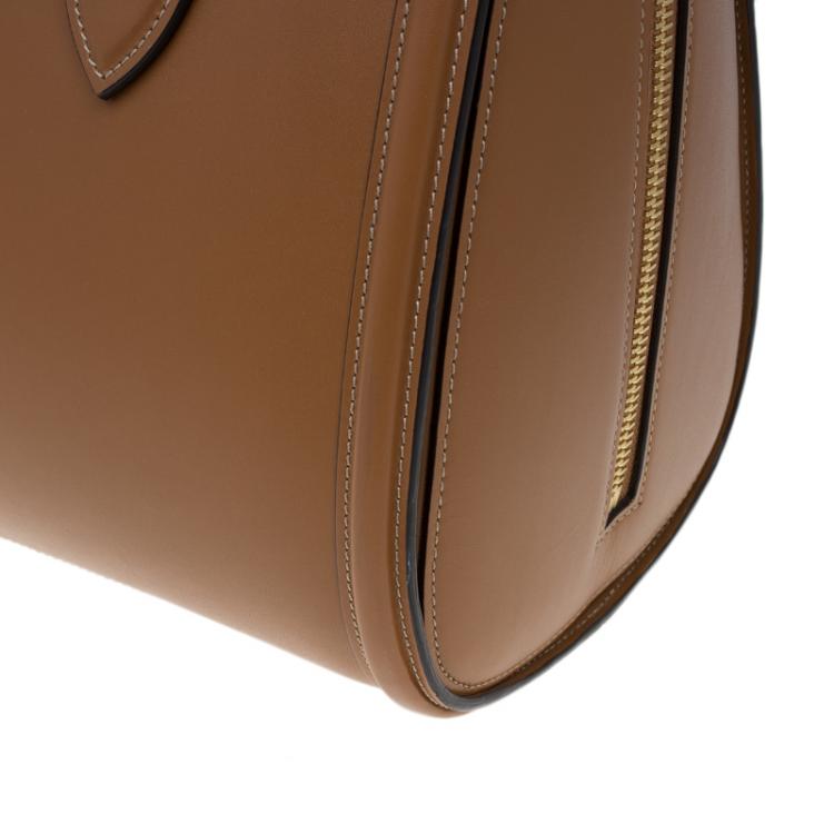 Pre Owned Alexander McQueen Brown Leather Medium Heroine Tote