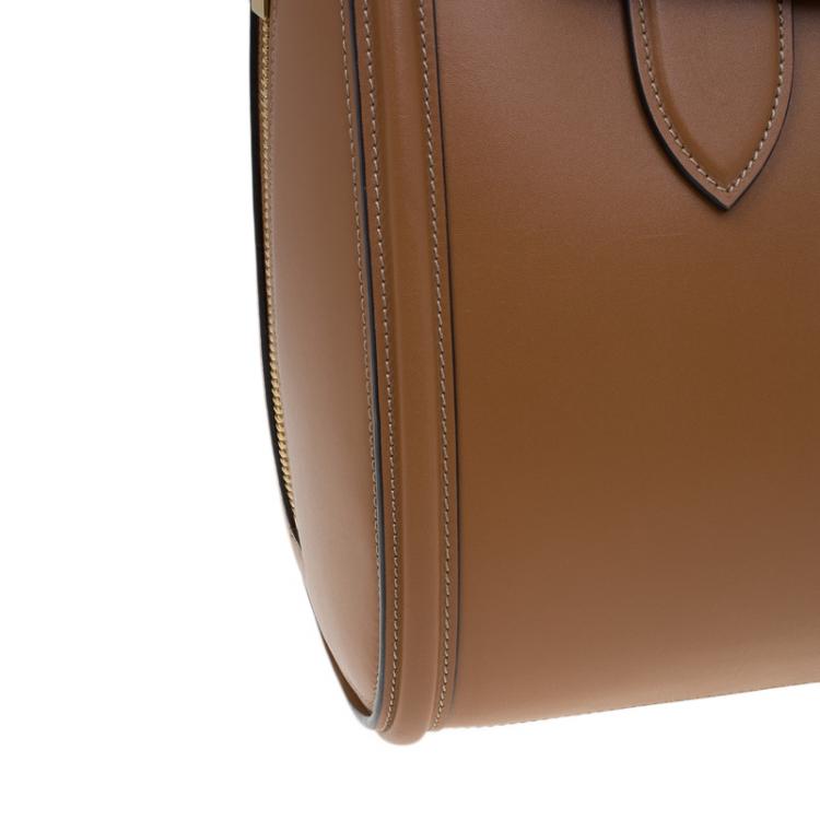 Pre Owned Alexander McQueen Brown Leather Medium Heroine Tote