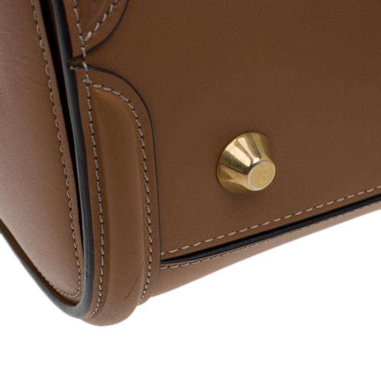 Pre Owned Alexander McQueen Brown Leather Medium Heroine Tote