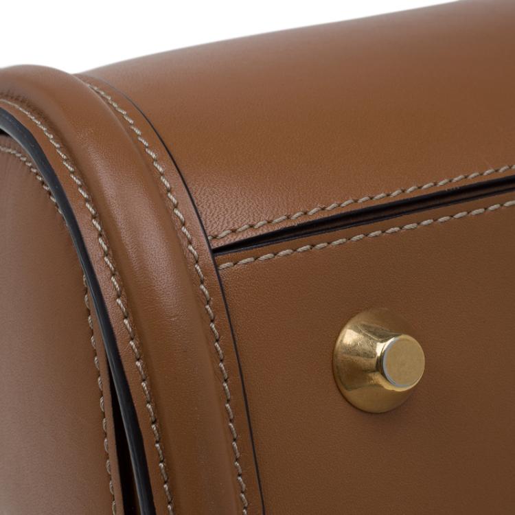 Pre Owned Alexander McQueen Brown Leather Medium Heroine Tote