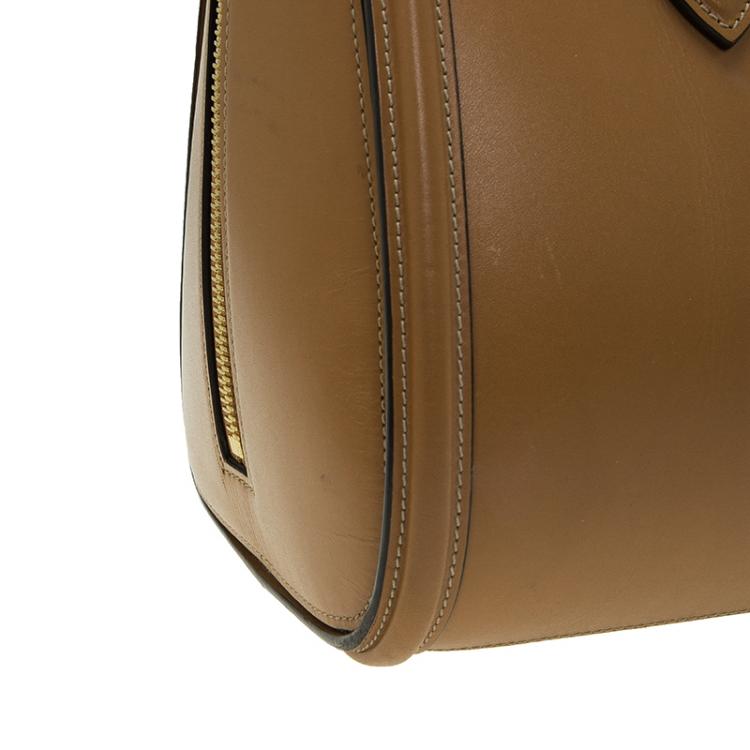 Pre Owned Alexander McQueen Brown Leather Medium Heroine Tote 