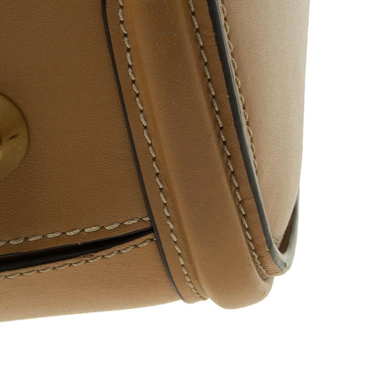 Pre Owned Alexander McQueen Brown Leather Medium Heroine Tote 