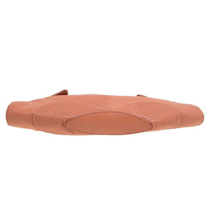 Pre Owned Alexander McQueen Orange Leather Medium Faithful De Manta Clutch