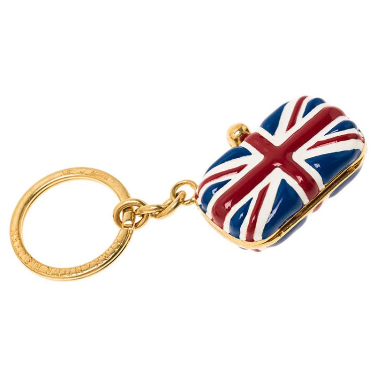 Pre Owned Alexander McQueen Britannia Keyring 