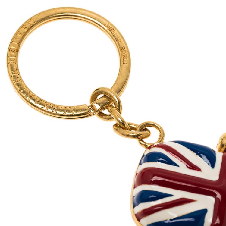 Pre Owned Alexander McQueen Britannia Keyring 