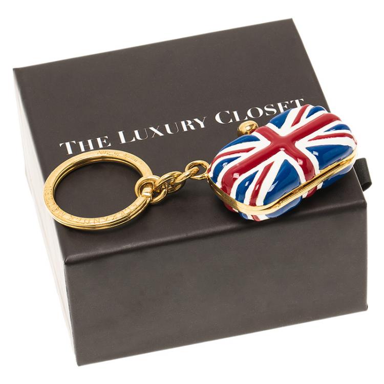 Pre Owned Alexander McQueen Britannia Keyring 