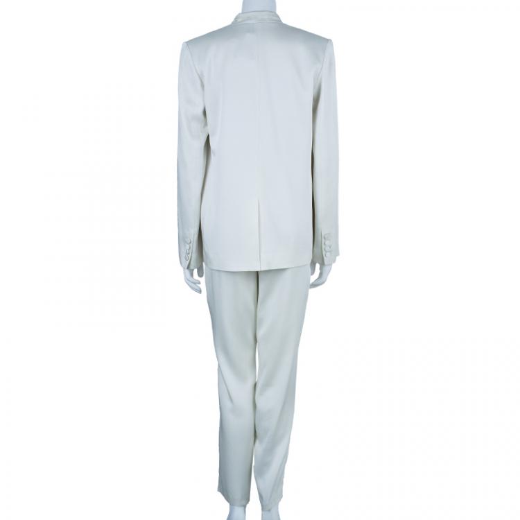 Pre Owned T By Alexander Wang Off-White Tailored Suit M/L