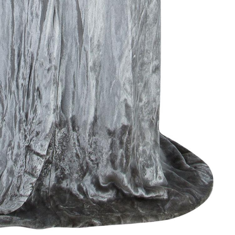 Pre Owned T By Alexander Wang Panne Velvet Silver Camisole Maxi Dress M