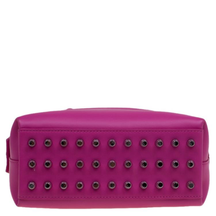 Pre Owned Alexander Wang Fuschia Leather Small Rogue Satchel