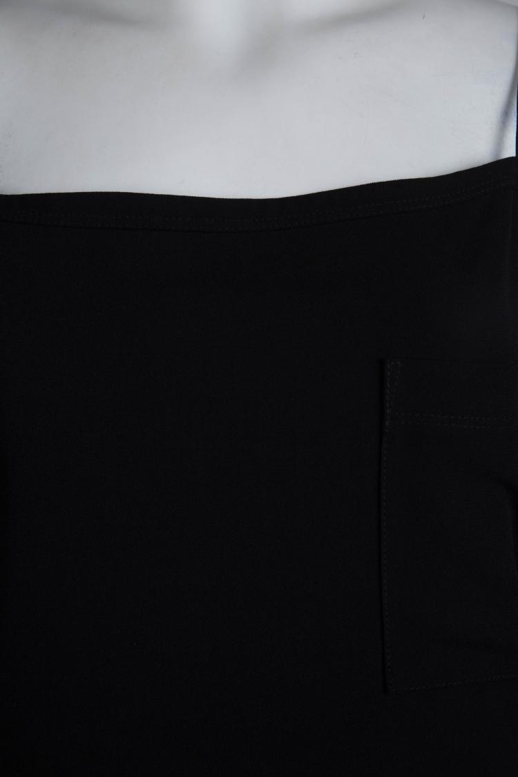 Pre Owned T by Alexander Wang Black Cold Shoulder Shift Dress L 