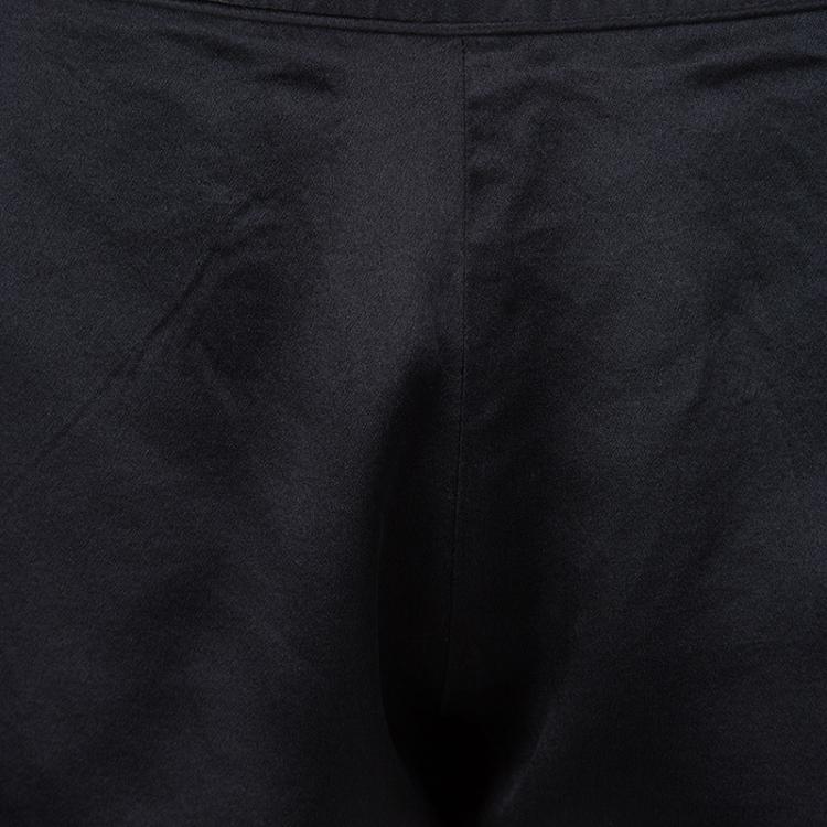 Pre Owned T by Alexander Wang Black Silk Satin Mini Shorts S