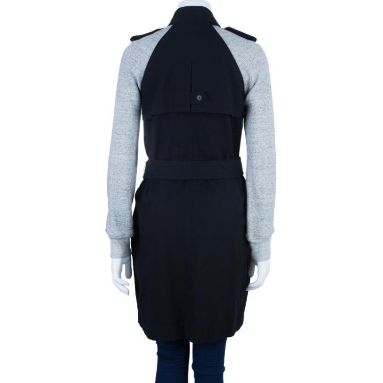 Pre Owned Alexander Wang Fleece Sleeve Long Coat M