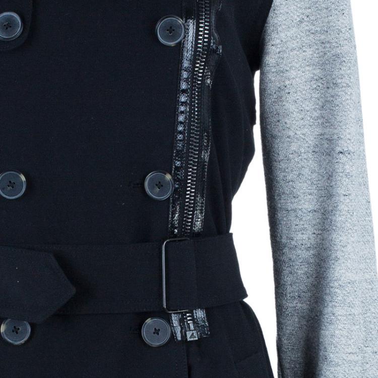 Pre Owned Alexander Wang Fleece Sleeve Long Coat M