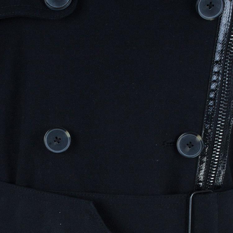 Pre Owned Alexander Wang Fleece Sleeve Long Coat M