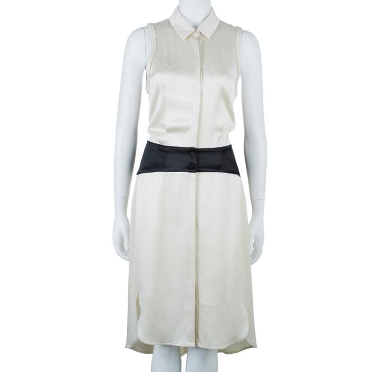 Pre Owned Alexander Wang Off-white Shirt Dress M
