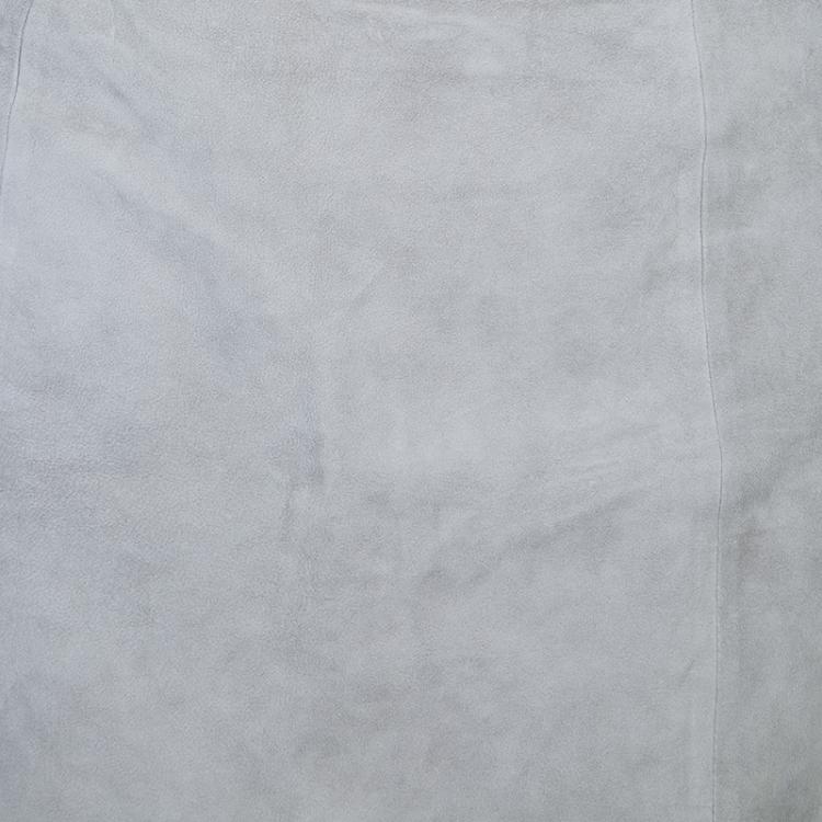 Pre Owned Alexander Wang Grey Suede Mini Skirt M