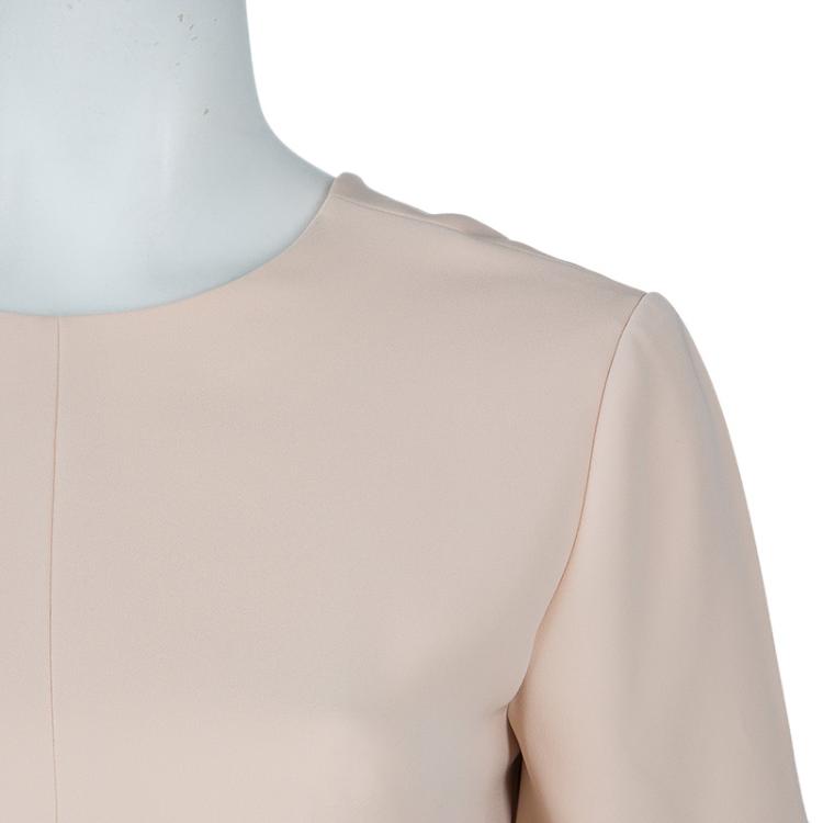 Pre Owned T By Alexander Wang Beige Welt Pocket Detail Short Sleeve Blouse S