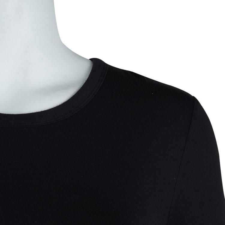 Pre Owned T Alexander Wang Black Knit Long Sleeve Asymmetric Dress S