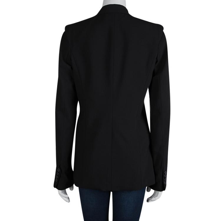 Pre Owned Alexander Wang Black Double Breasted Notched Collar Blazer M