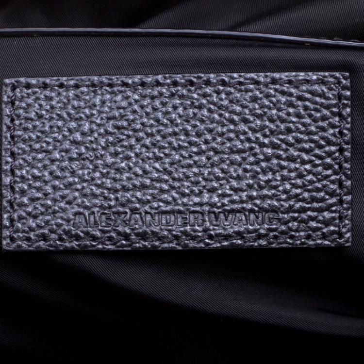 Pre Owned Alexander Wang Black Soft Leather Small Emile Top Handle Bag