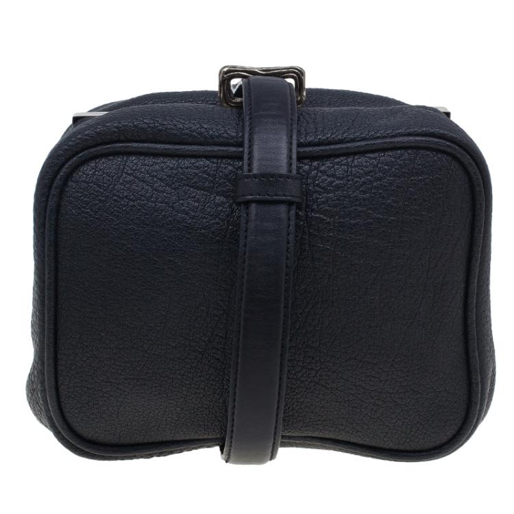 Pre Owned Alexander Wang Black Leather Dionne Frame Clutch